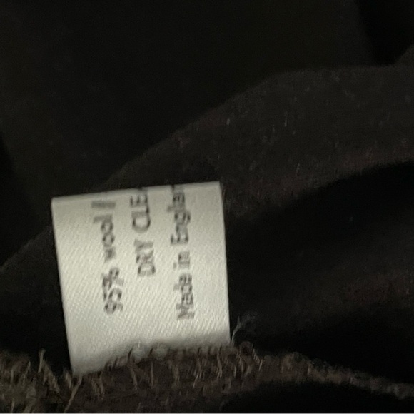 Eskandar Wool/Cashmere Japanese Trousers Black Wide-Leg Pants Women Size 2 - Picture 8 of 9